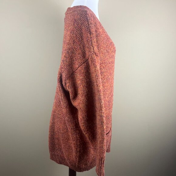 a.n.a A New Approach Long Sleeve Cardigan Sweater Plus Size 2X Burnt Orange - Picture 4 of 8